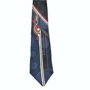 Italian Silk Abstract Geometric Tie